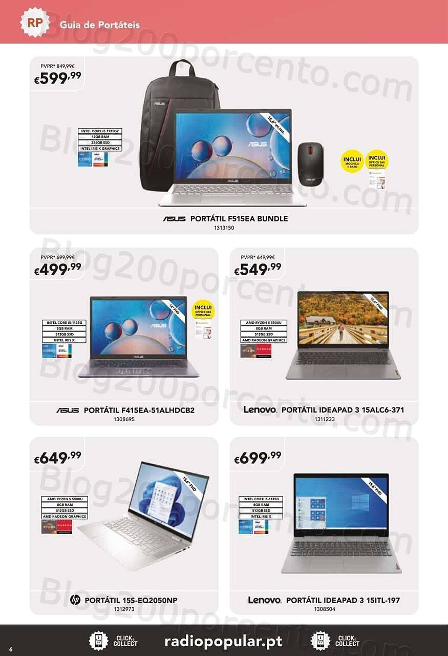 Antevisão Folheto RADIO POPULAR Especial Guia de Portáteis