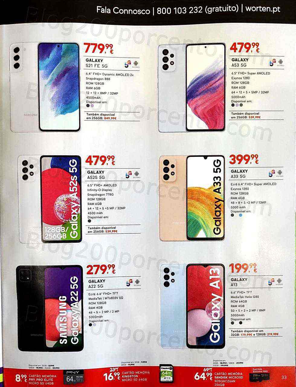 Antevisão Folheto WORTEN Mobile Promoções de 1 setembro a 2 outubro