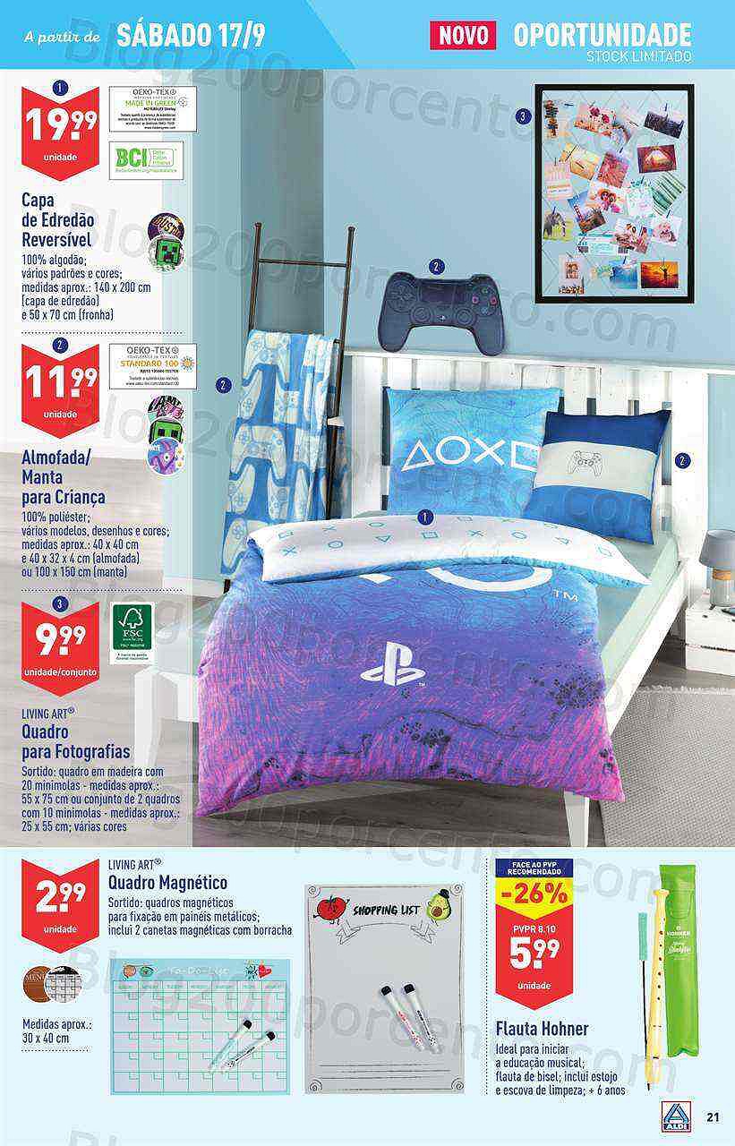 Antevisão Folheto ALDI Bazar Promoções a Partir de 17 setembro