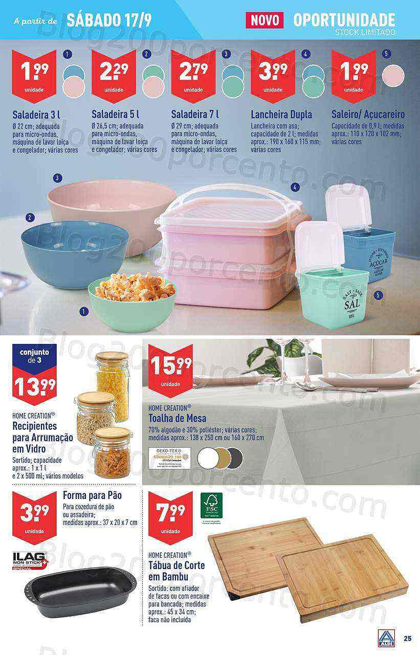 Antevisão Folheto ALDI Bazar Promoções a Partir de 17 setembro