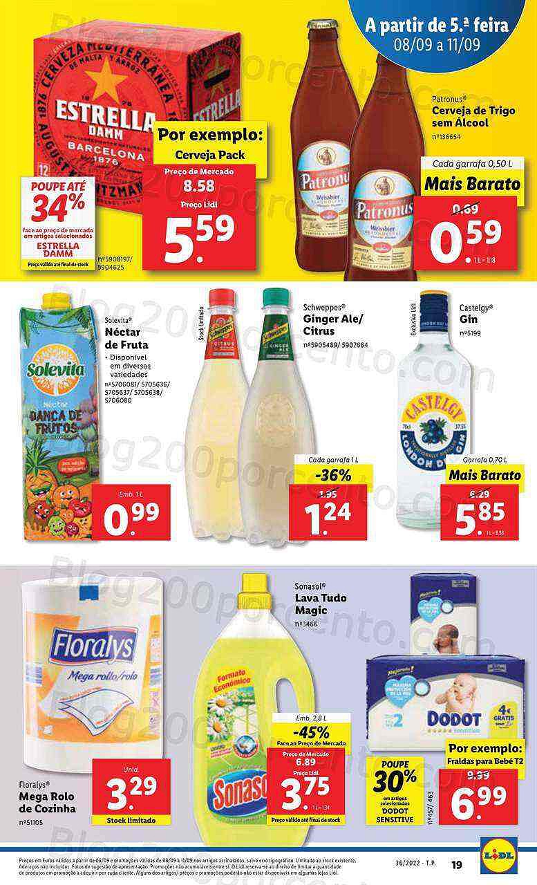 Antevisão Folheto LIDL Promoções de 8 a 11 setembro - quinta a domingo