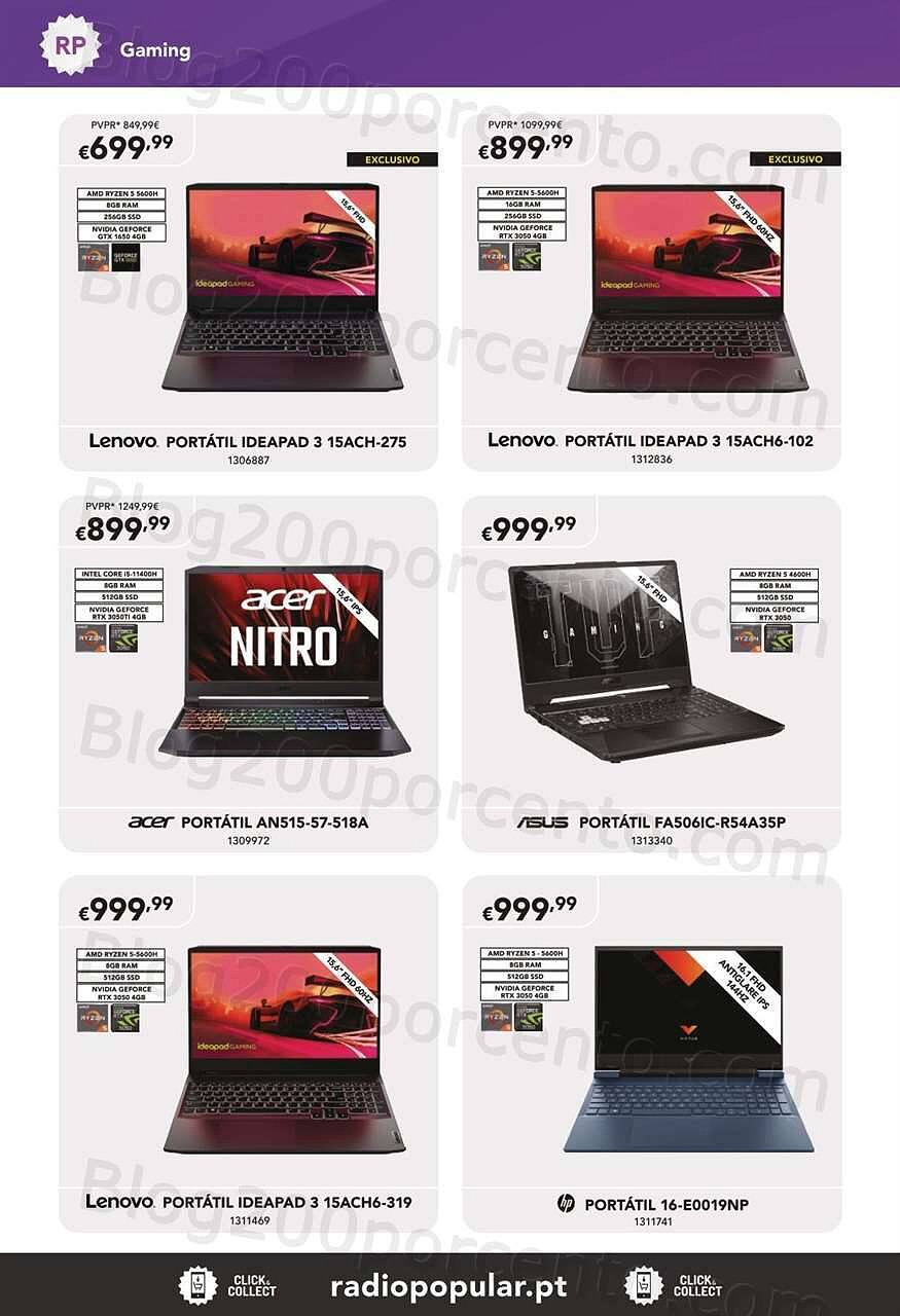 Antevisão Folheto RADIO POPULAR Especial Gaming Promoções de 1 a 25 setembro