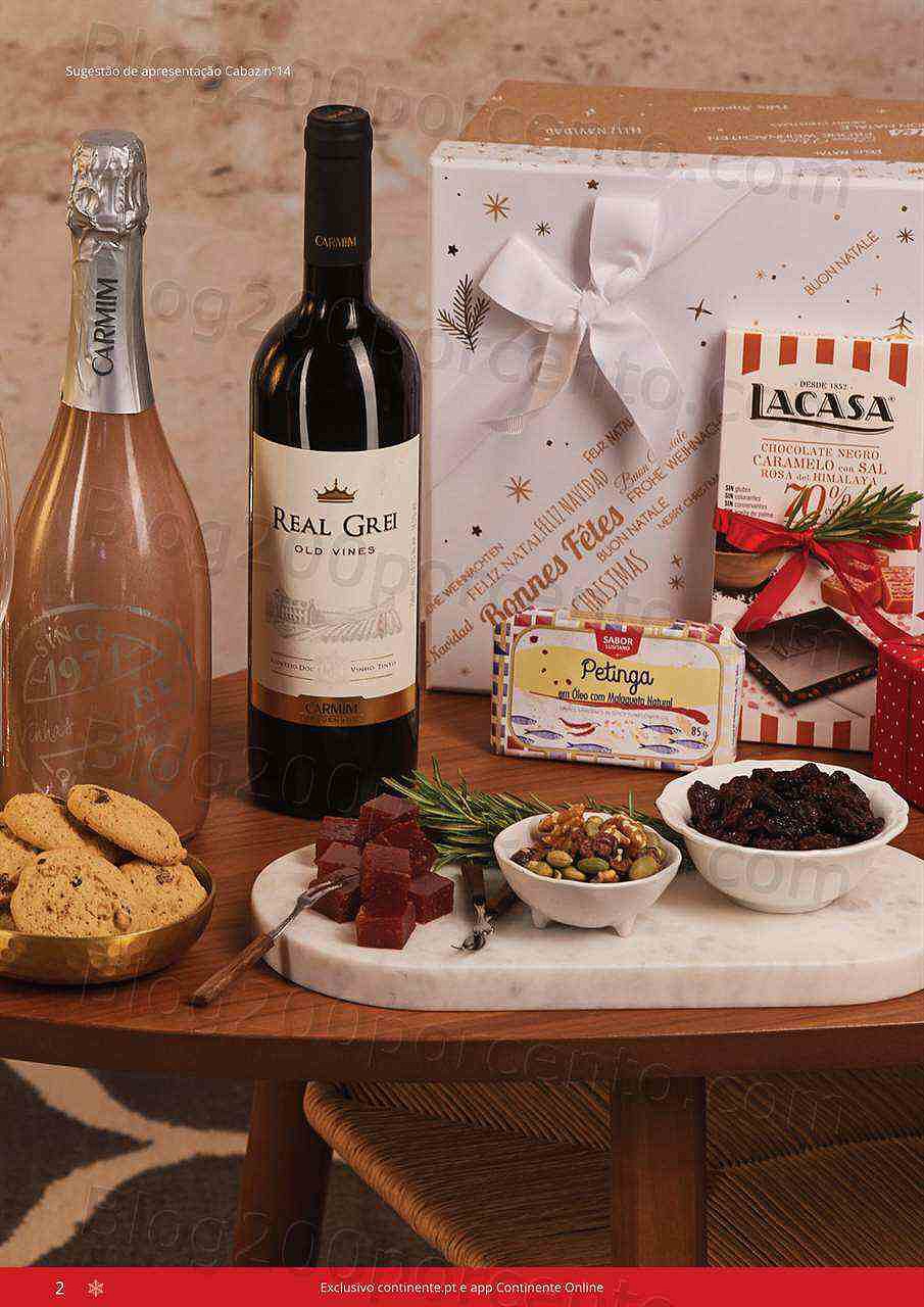 Antevisão Folheto CONTINENTE Cabazes de Natal Promoções de 21 setembro a 6 janeiro