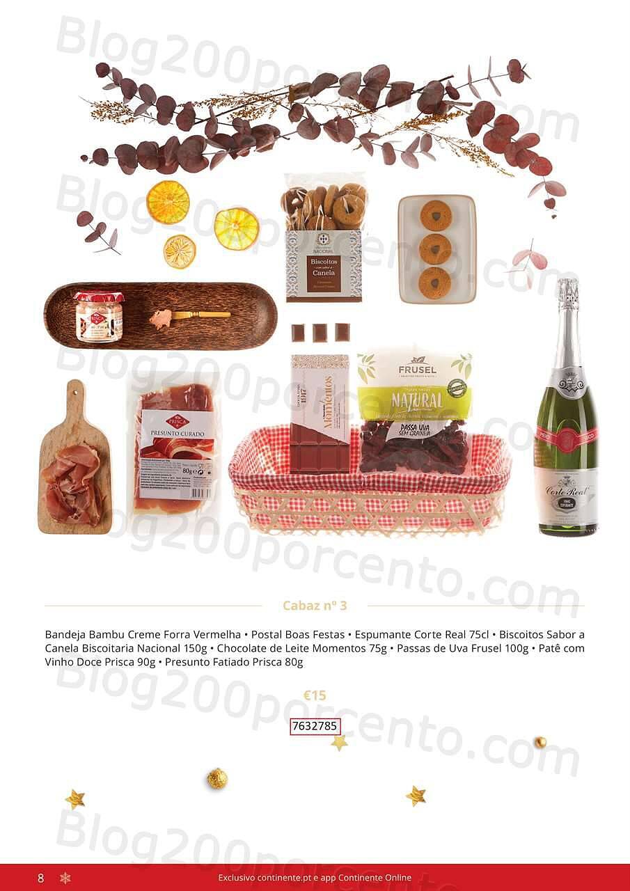 Antevisão Folheto CONTINENTE Cabazes de Natal Promoções de 21 setembro a 6 janeiro