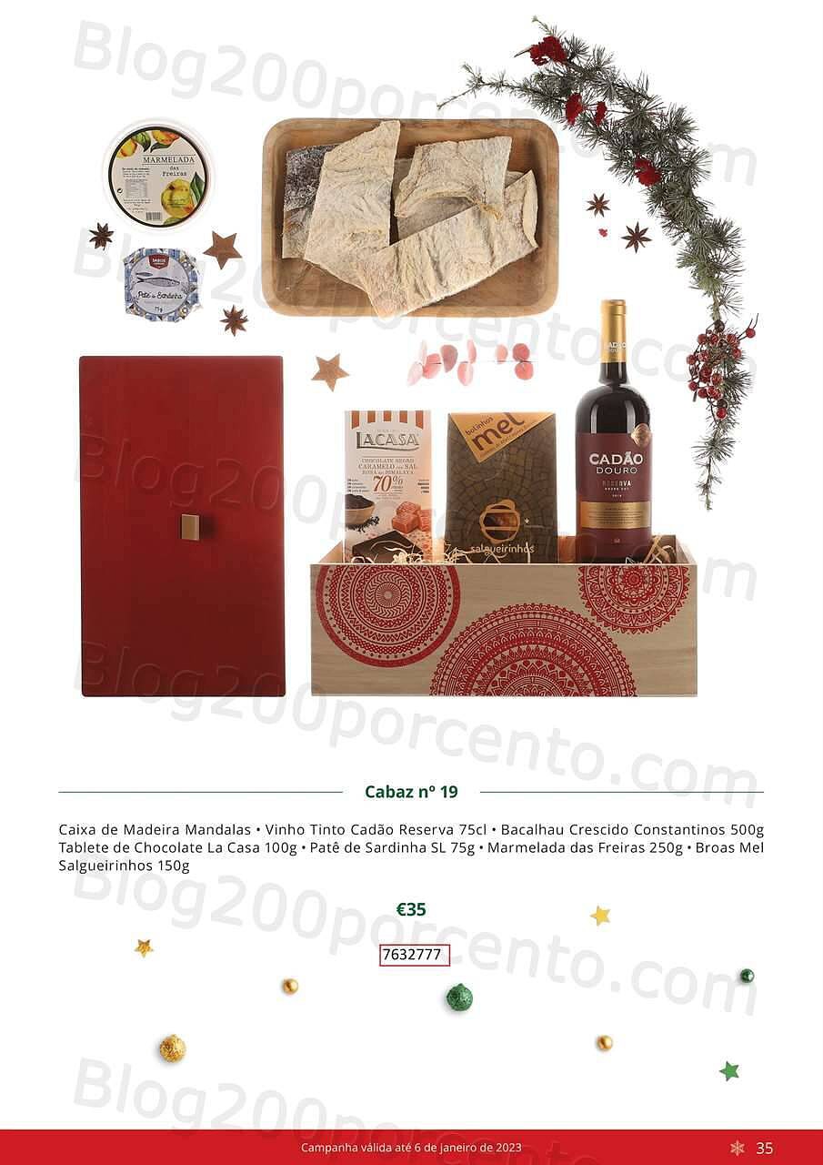 Antevisão Folheto CONTINENTE Cabazes de Natal Promoções de 21 setembro a 6 janeiro