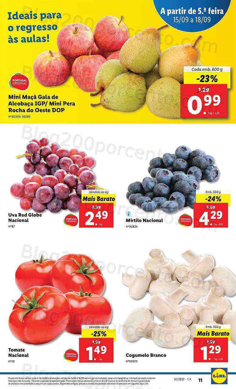 Antevisão Folheto LIDL Promoções de 15 a 18 setembro - quinta a domingo