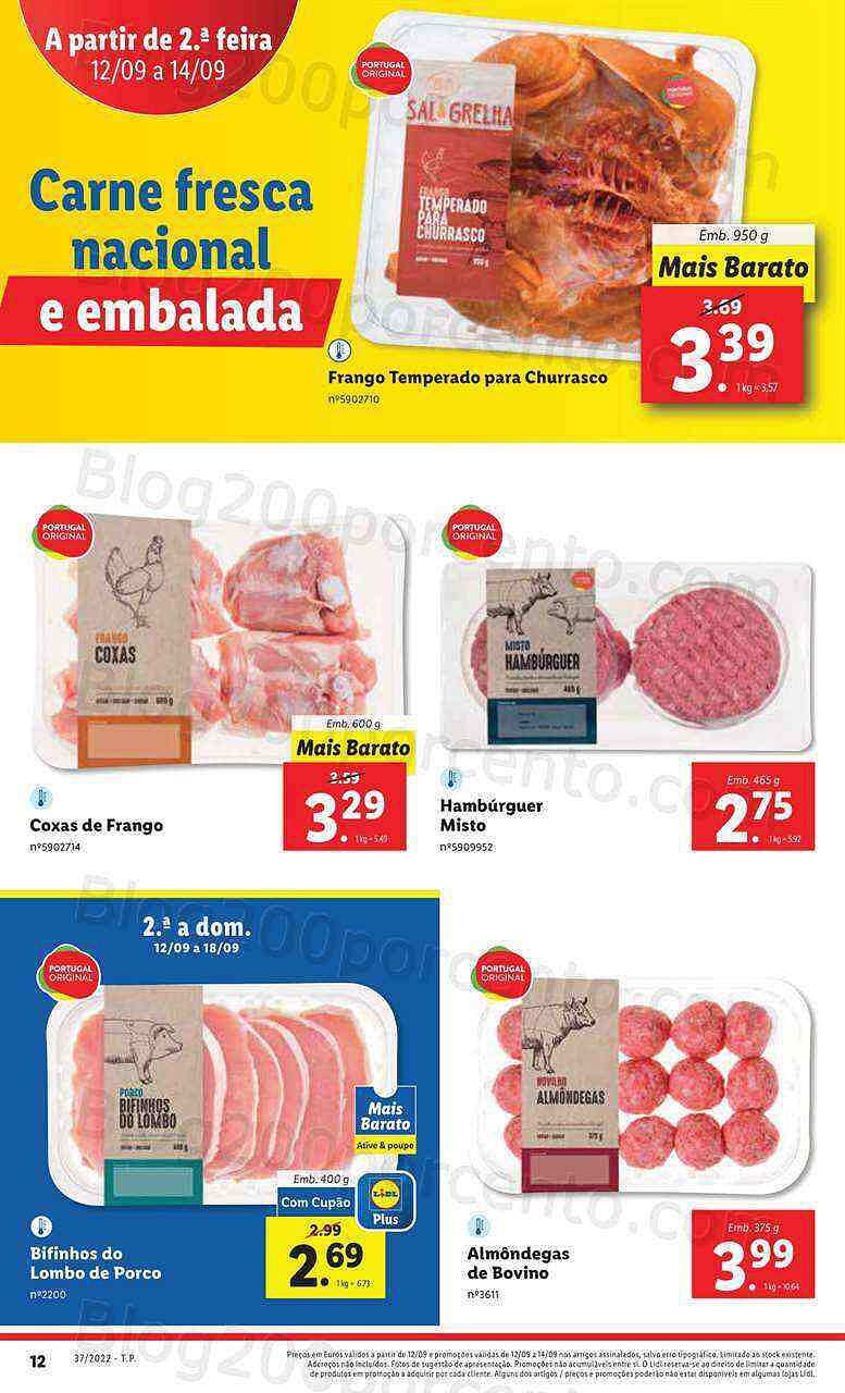 Antevisão Folheto LIDL Promoções de 12 a 14 setembro - segunda a quarta