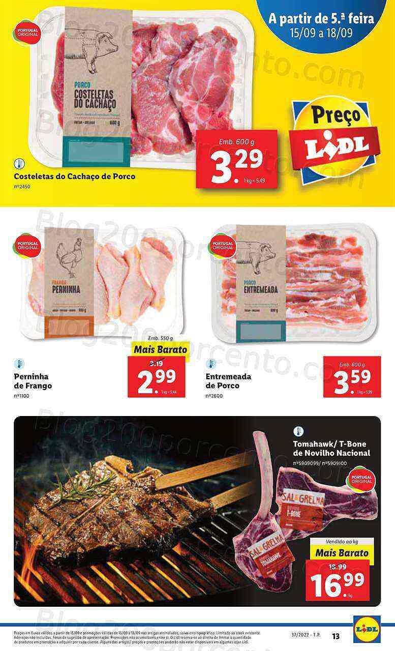 Antevisão Folheto LIDL Promoções de 15 a 18 setembro - quinta a domingo