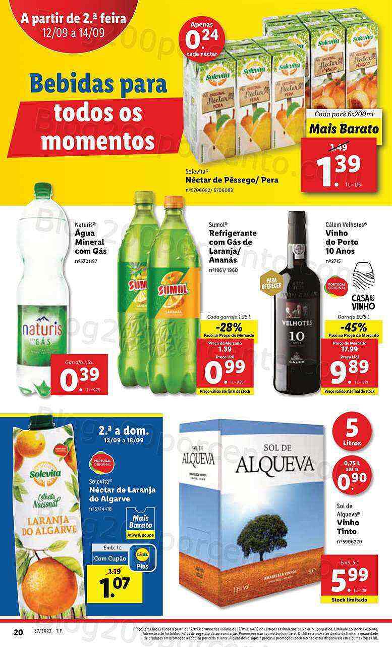 Antevisão Folheto LIDL Promoções de 12 a 14 setembro - segunda a quarta