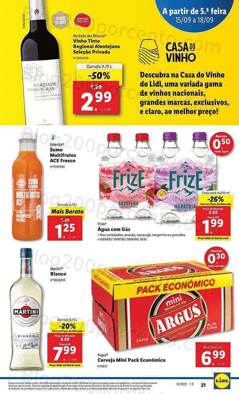 Antevisão Folheto LIDL Promoções de 15 a 18 setembro - quinta a domingo