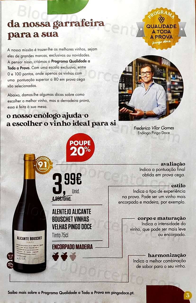 Antevisão Folheto PINGO DOCE Vinhos e Sabores Promoções de 13 setembro a 3 outubro