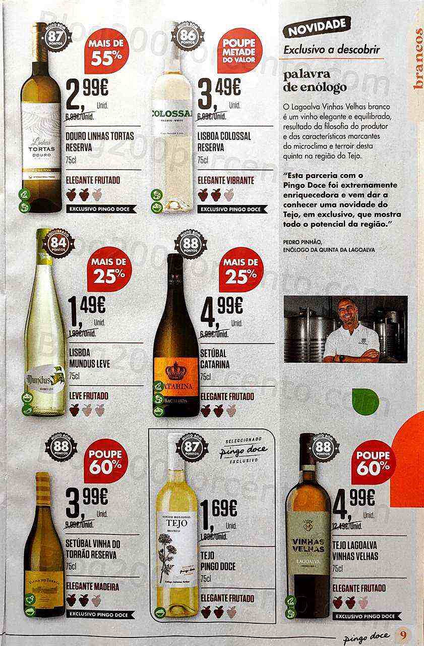 Antevisão Folheto PINGO DOCE Vinhos e Sabores Promoções de 13 setembro a 3 outubro