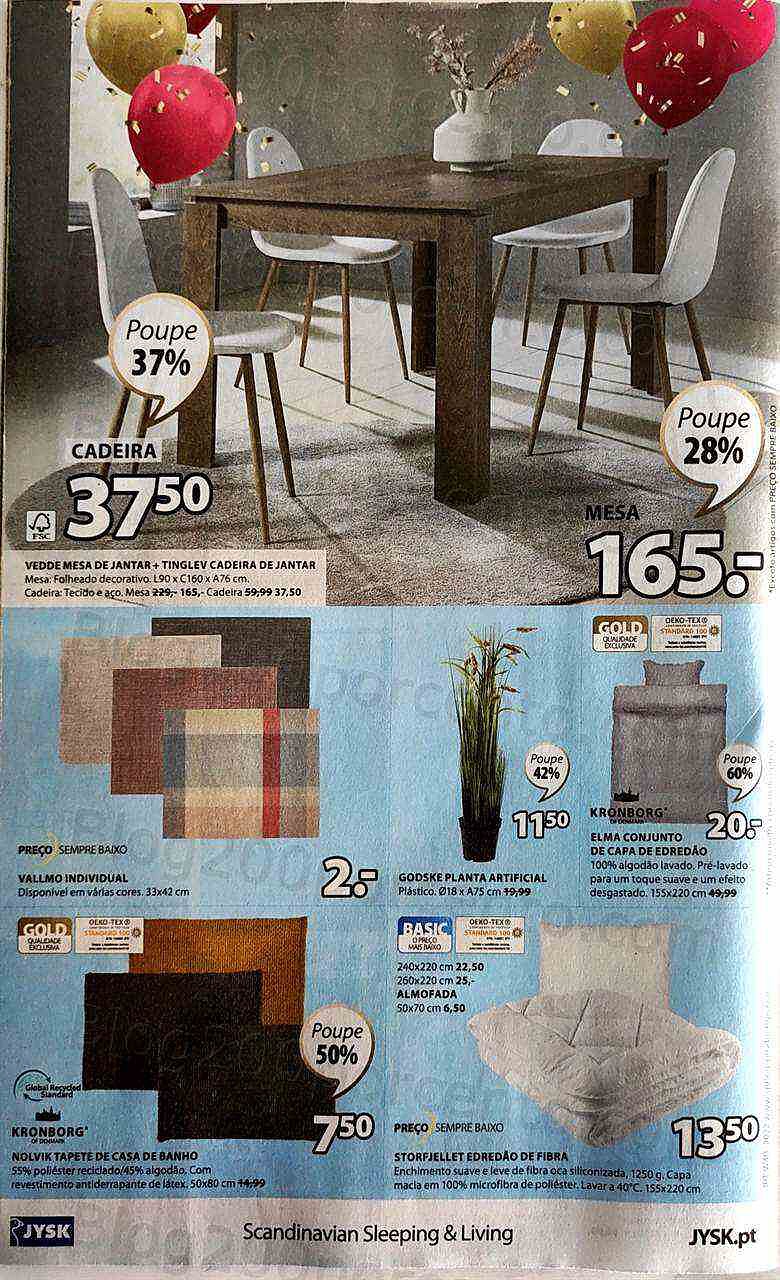 Antevisão Folheto JYSK Promoções de 6 a 19 outubro