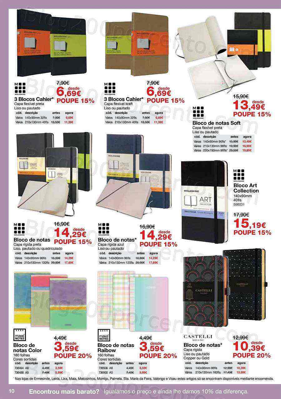 Antevisão Folheto STAPLES Agendas Promoções de 10 outubro a 31 janeiro