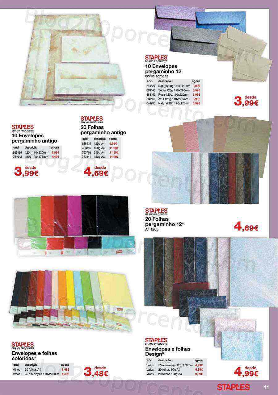 Antevisão Folheto STAPLES Agendas Promoções de 10 outubro a 31 janeiro
