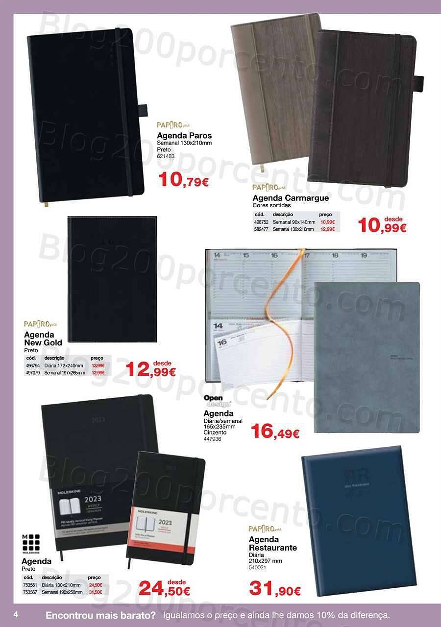 Antevisão Folheto STAPLES Agendas Promoções de 10 outubro a 31 janeiro