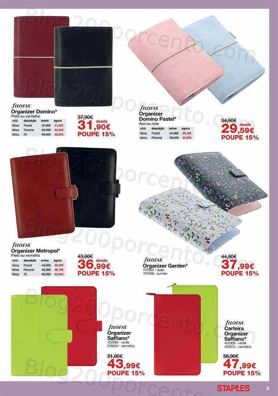 Antevisão Folheto STAPLES Agendas Promoções de 10 outubro a 31 janeiro