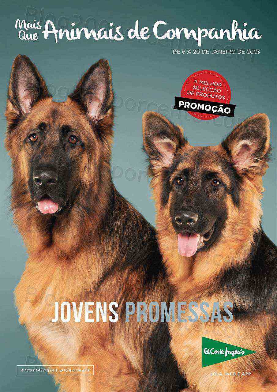 Antevisão Folheto EL CORTE INGLÉS Especial Pets Promoções de 6 a 20 janeiro