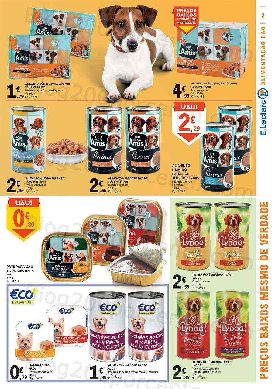 Antevisão Folheto E-LECLERC Especial Animais Promoções de 21 fevereiro a 5 março