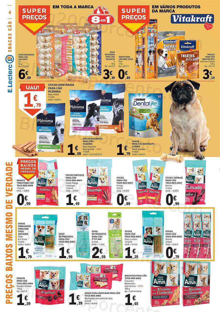 Antevisão Folheto E-LECLERC Especial Animais Promoções de 21 fevereiro a 5 março