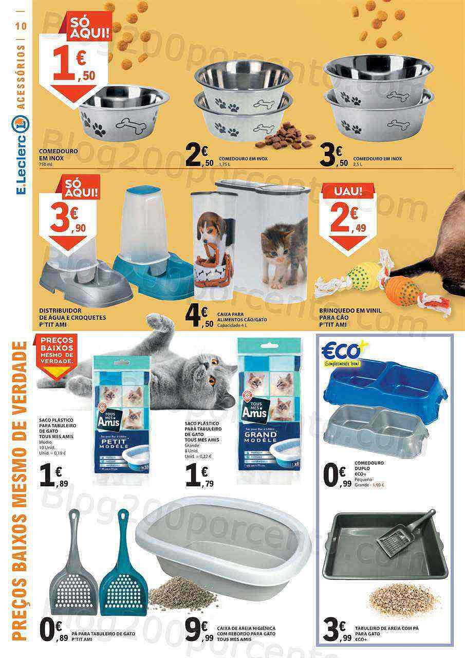 Antevisão Folheto E-LECLERC Especial Animais Promoções de 21 fevereiro a 5 março