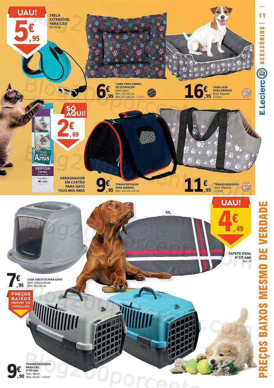 Antevisão Folheto E-LECLERC Especial Animais Promoções de 21 fevereiro a 5 março