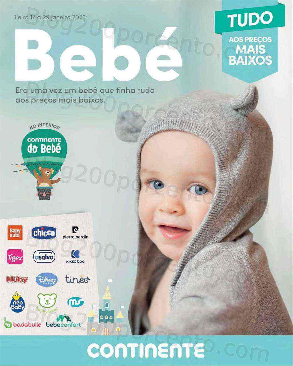 Antevisão Folheto CONTINENTE Feira do Bebé Promoções de 17 a 29 janeiro