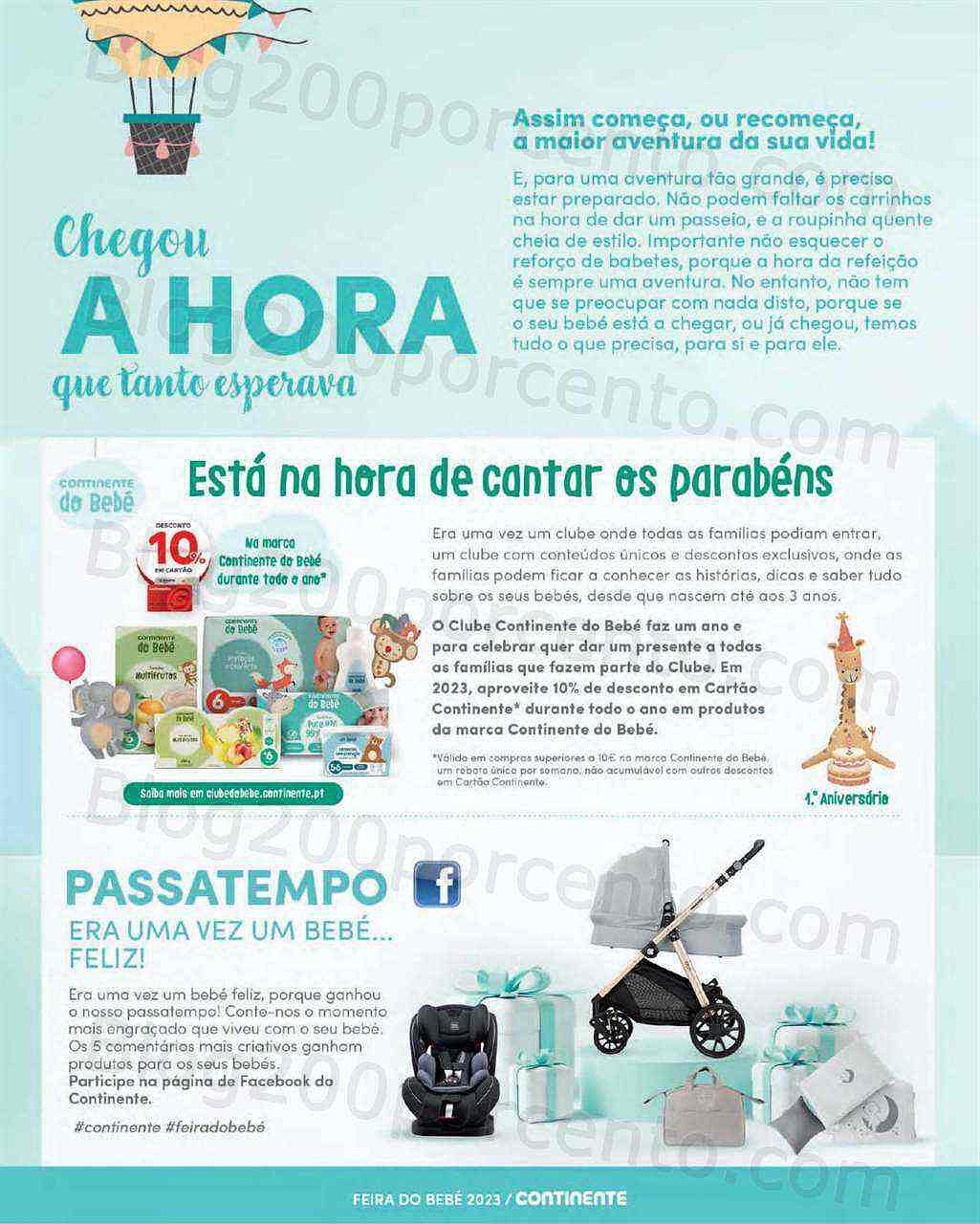 Antevisão Folheto CONTINENTE Feira do Bebé Promoções de 17 a 29 janeiro
