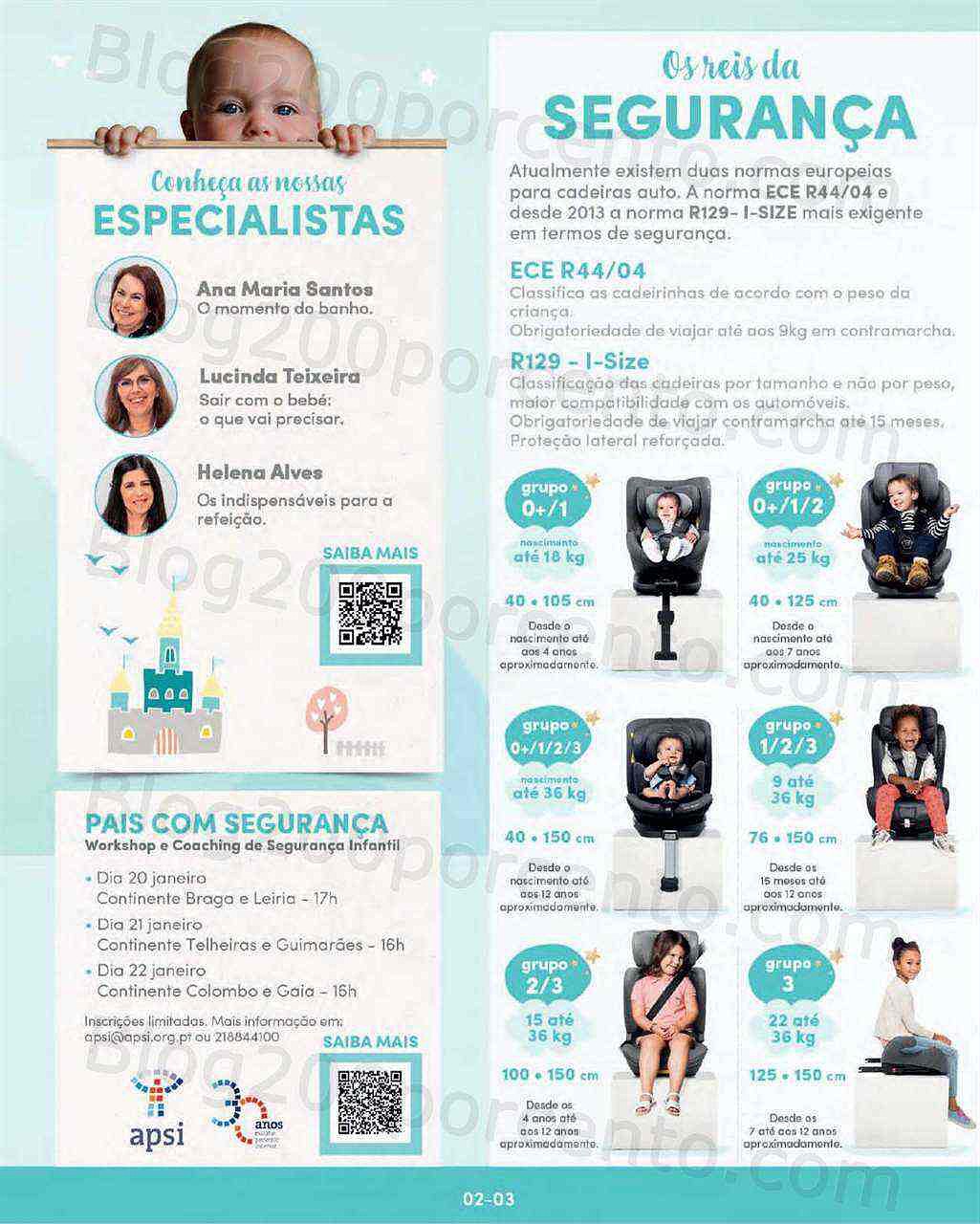 Antevisão Folheto CONTINENTE Feira do Bebé Promoções de 17 a 29 janeiro