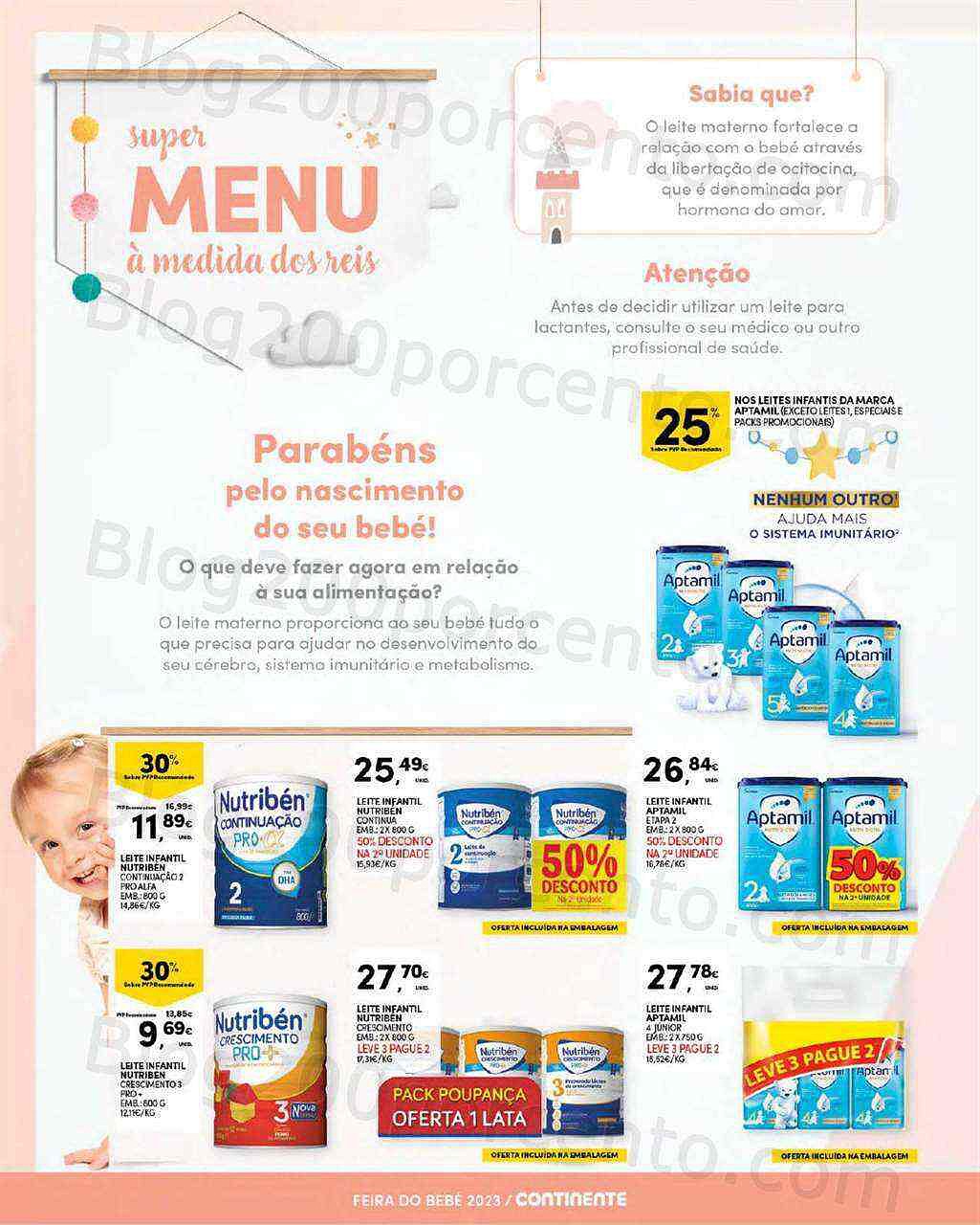 Antevisão Folheto CONTINENTE Feira do Bebé Promoções de 17 a 29 janeiro