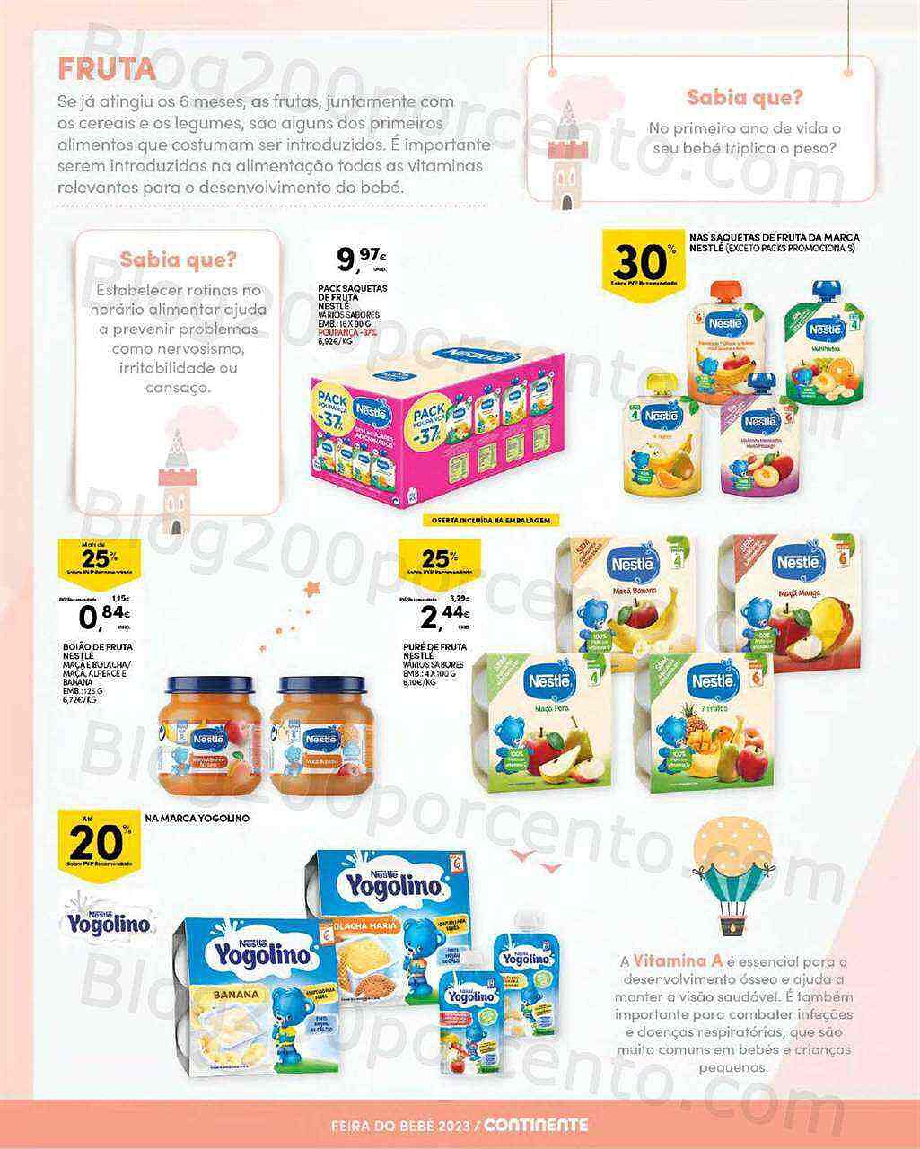 Antevisão Folheto CONTINENTE Feira do Bebé Promoções de 17 a 29 janeiro