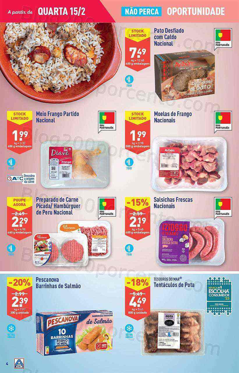 Antevisão Folheto ALDI Promoções de 15 a 21 fevereiro