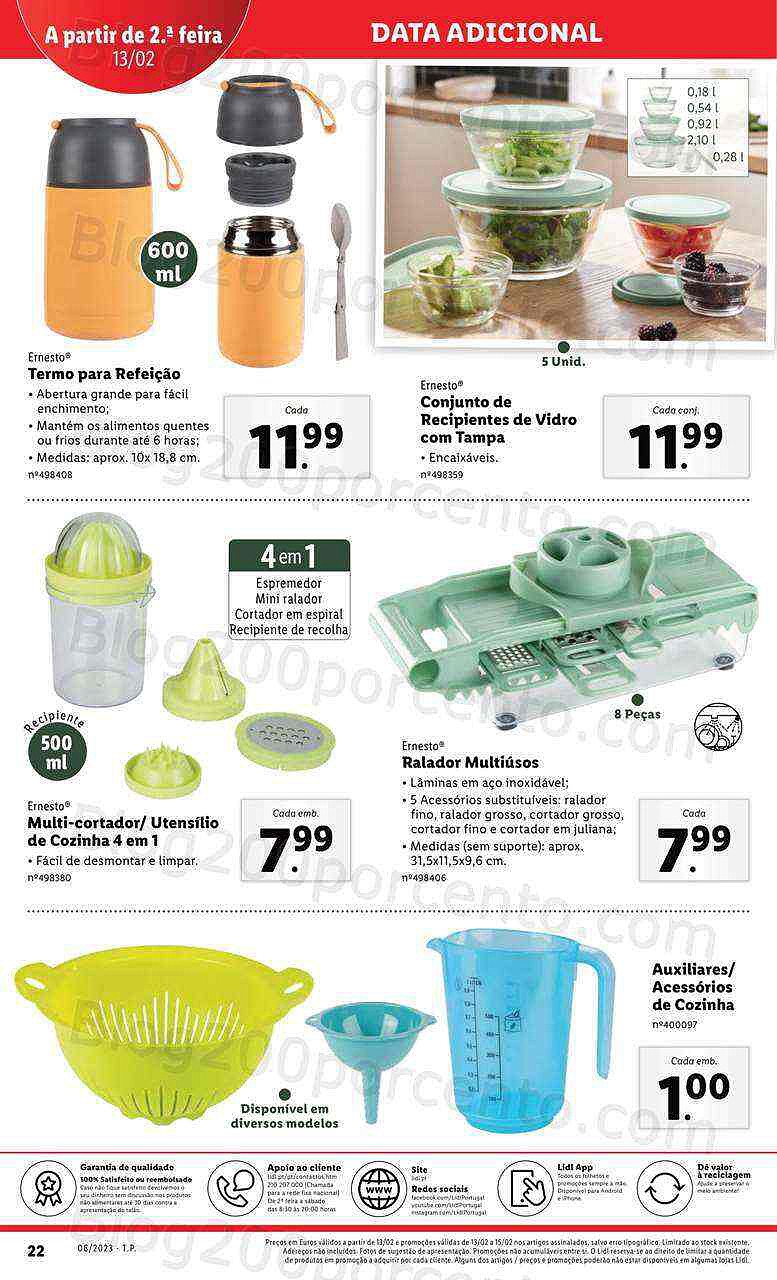 Antevisão Folheto LIDL Bazar Extra Promoções a partir de 13 fevereiro