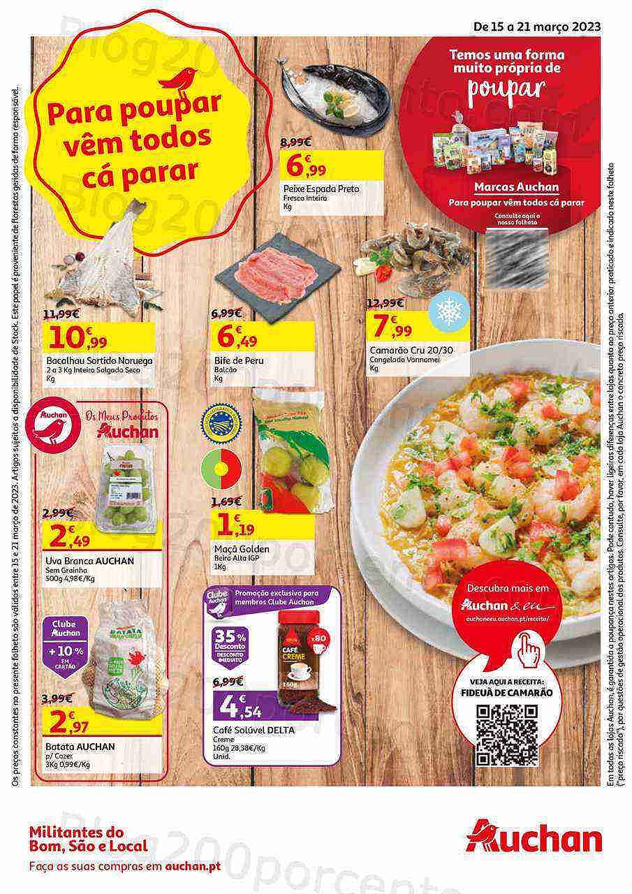 Antevisão Folheto AUCHAN Promoções de 15 a 21 março