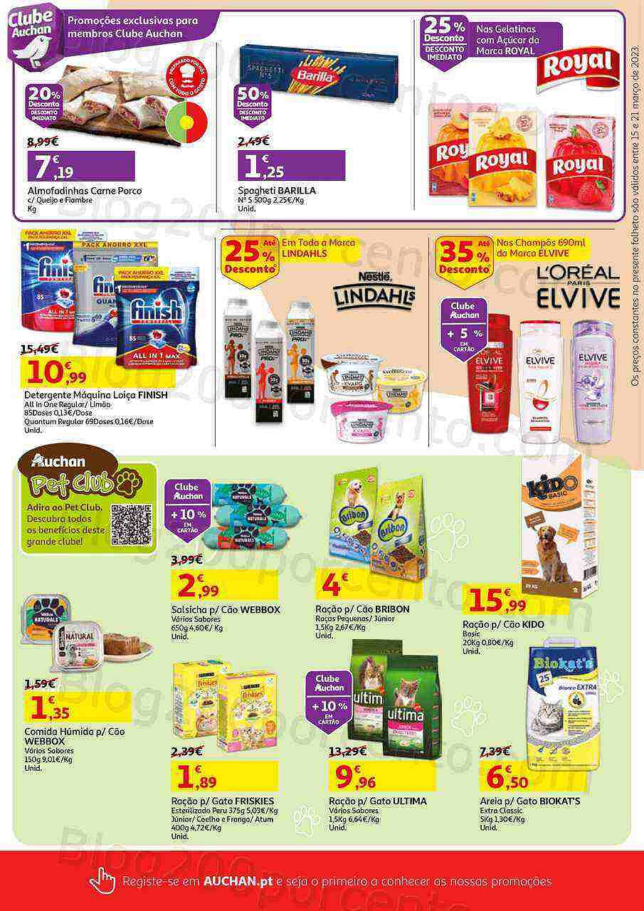 Antevisão Folheto AUCHAN Promoções de 15 a 21 março