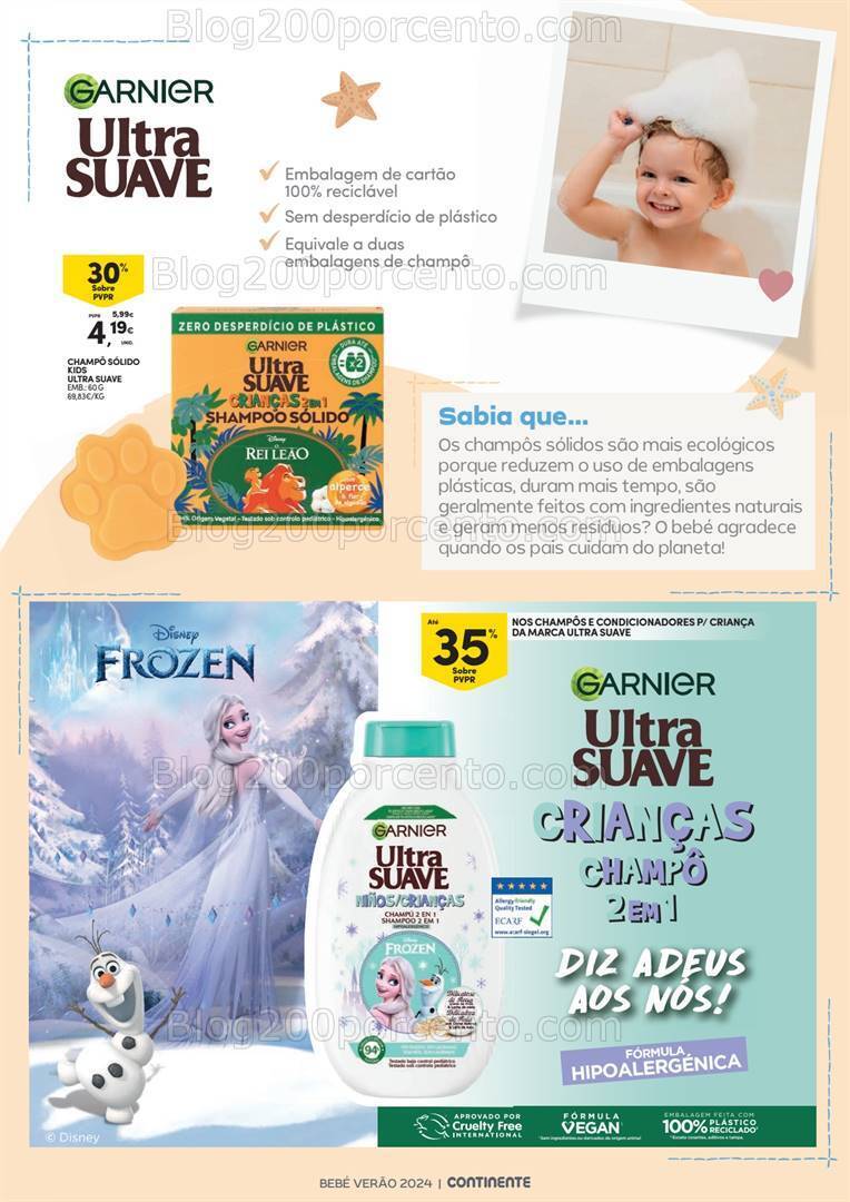Antevisão Folheto CONTINENTE Bebé Verão Promoções de 2 a 14 julho