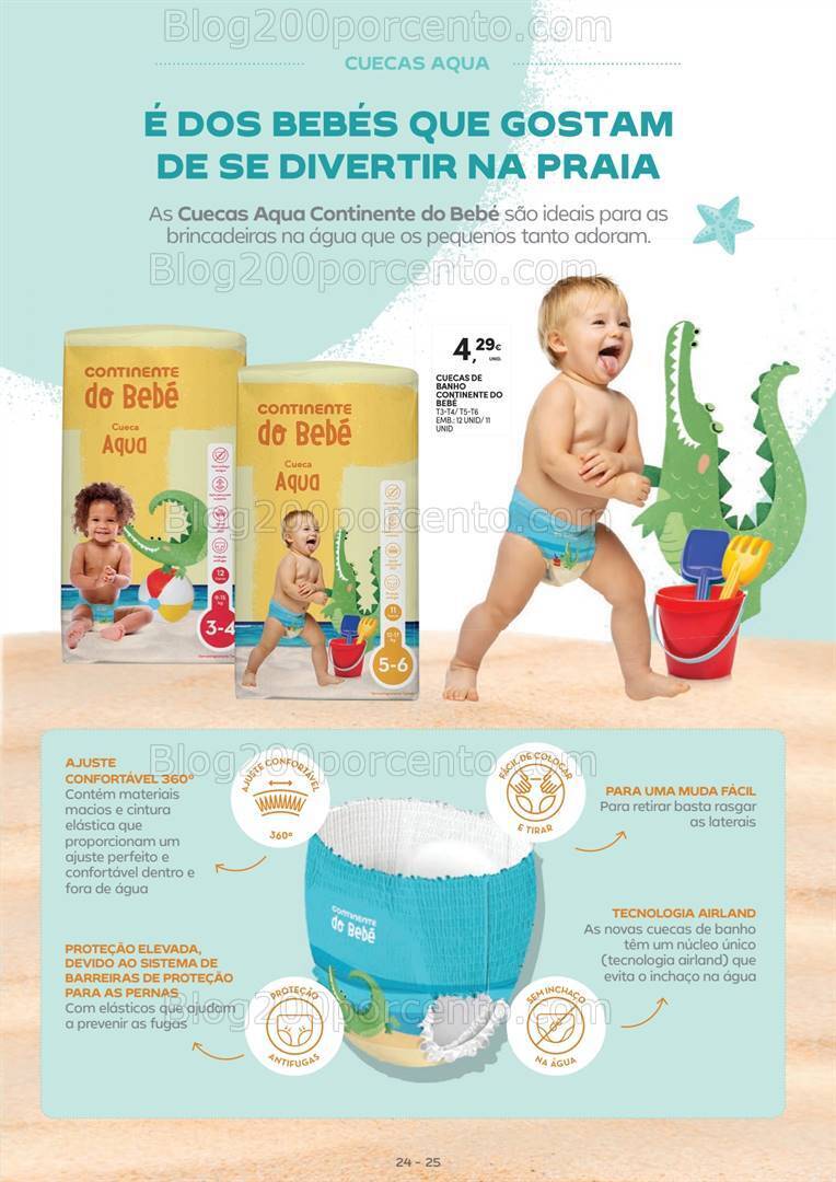 Antevisão Folheto CONTINENTE Bebé Verão Promoções de 2 a 14 julho