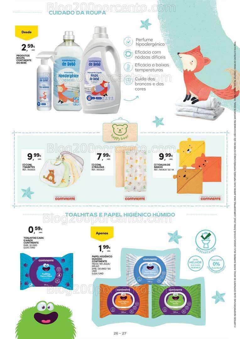 Antevisão Folheto CONTINENTE Bebé Verão Promoções de 2 a 14 julho