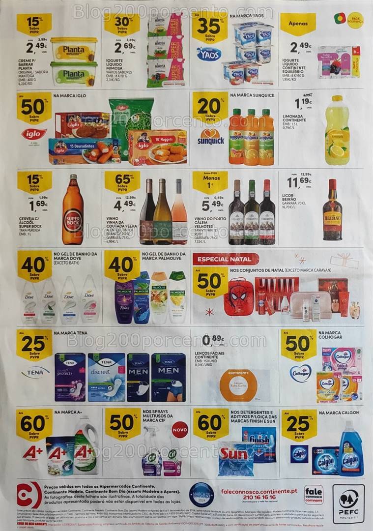 Antevisão Folheto CONTINENTE Promoções Fim de Semana 8 a 11 novembro