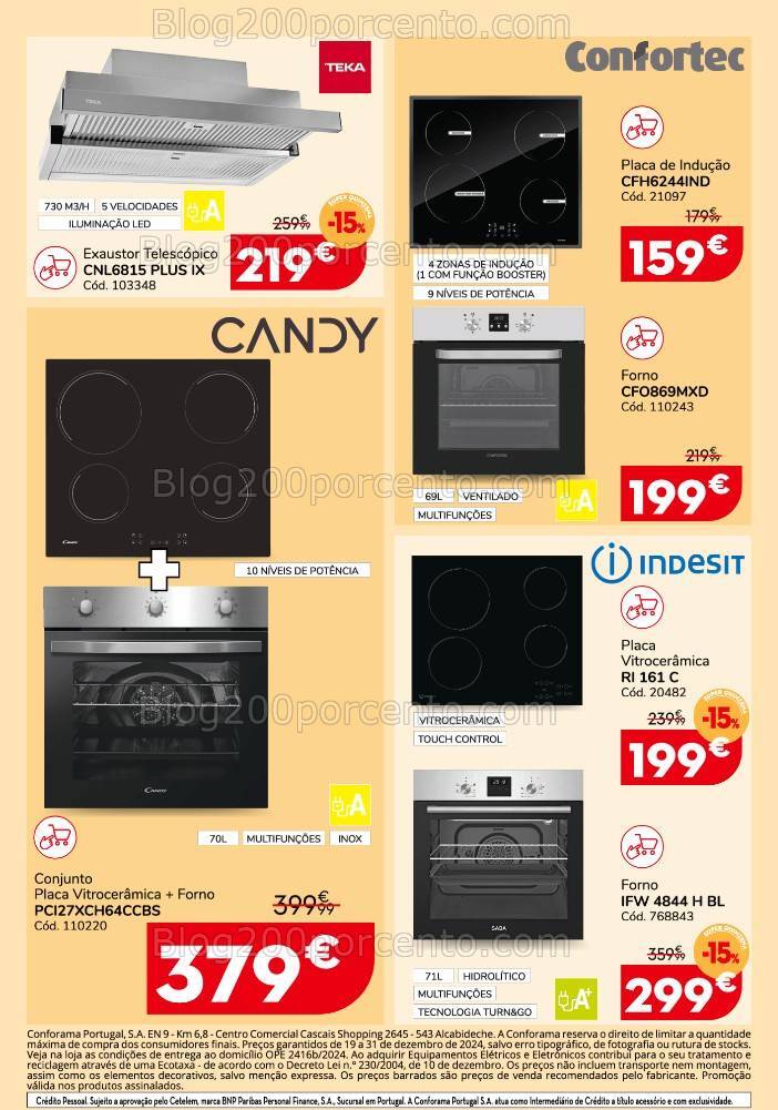 Antevisão Folheto CONFORAMA Promoções de 19 a 31 dezembro