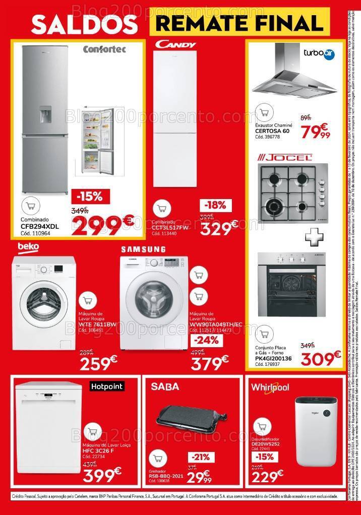 Antevisão Folheto CONFORAMA Saldos Remate Final Promoções de 1 a 13 fevereiro