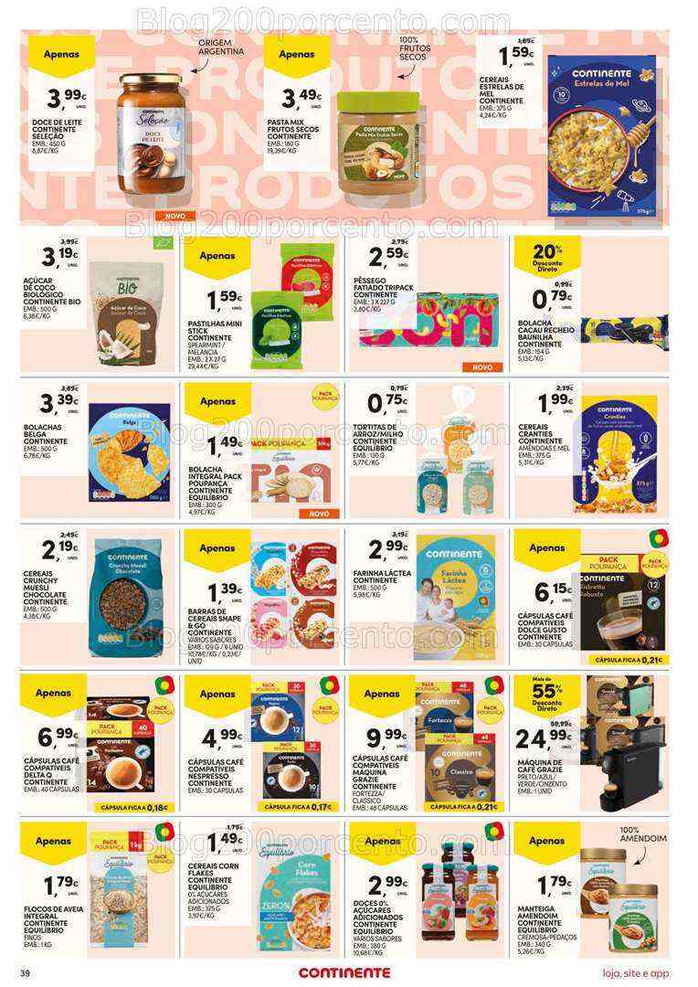 Antevisão Folheto CONTINENTE Feira marca própria Promoções de 31 julho a 13 agosto