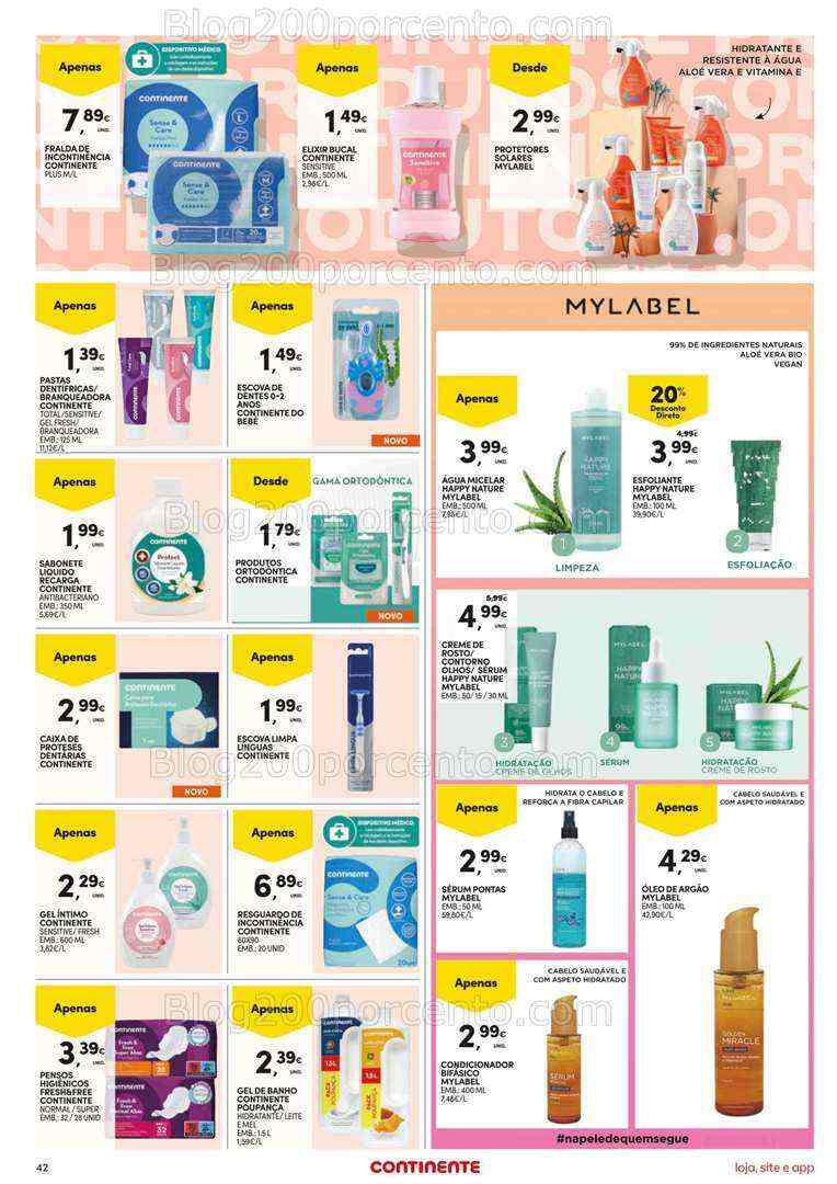 Antevisão Folheto CONTINENTE Feira marca própria Promoções de 31 julho a 13 agosto