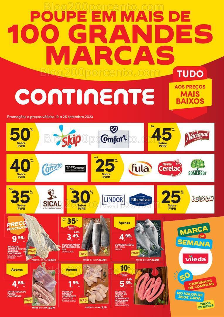 Antevisão Folheto CONTINENTE Promoções de 19 a 25 setembro