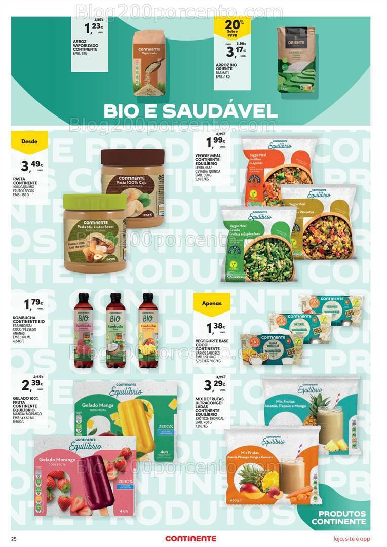 Antevisão Folheto CONTINENTE Vida Saudável Promoções de 23 a 29 janeiro