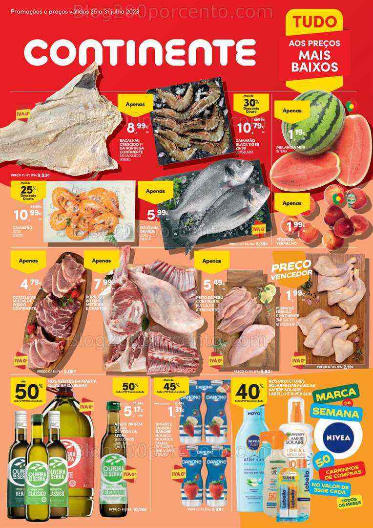 Antevisão Folheto CONTINENTE Promoções de 25 a 31 julho