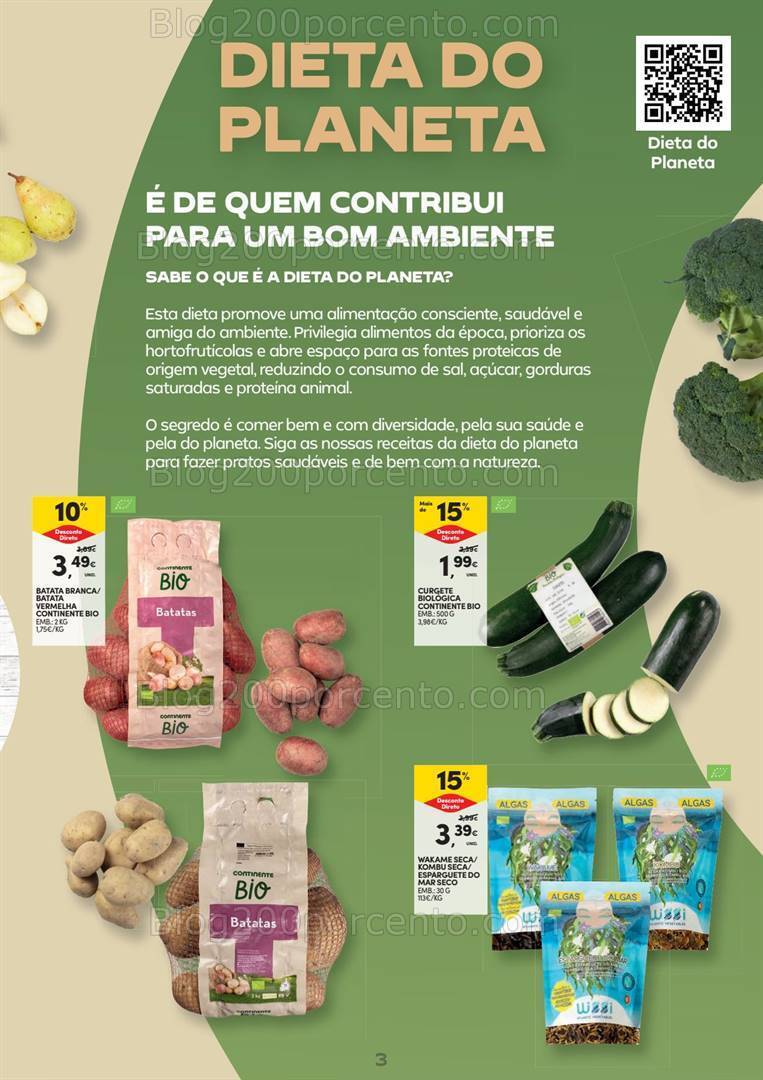 Antevisão Folheto CONTINENTE Alimentação Saudável Promoções de 16 a 28 abril
