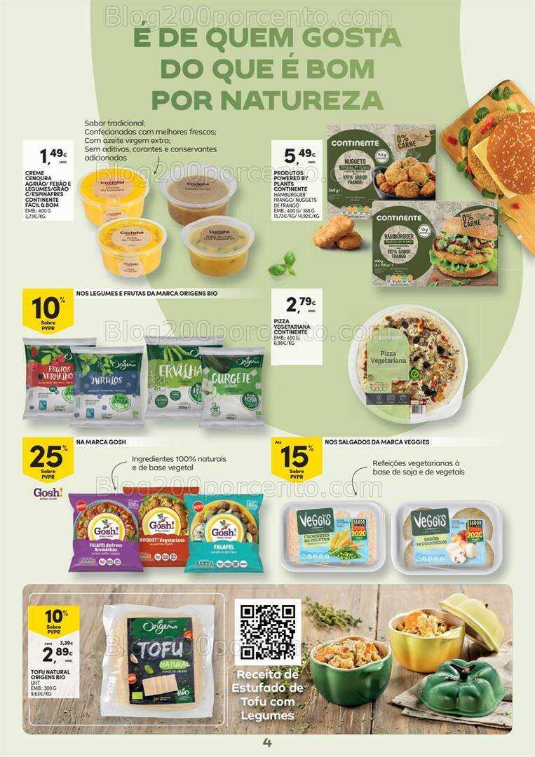 Antevisão Folheto CONTINENTE Alimentação Saudável Promoções de 16 a 28 abril