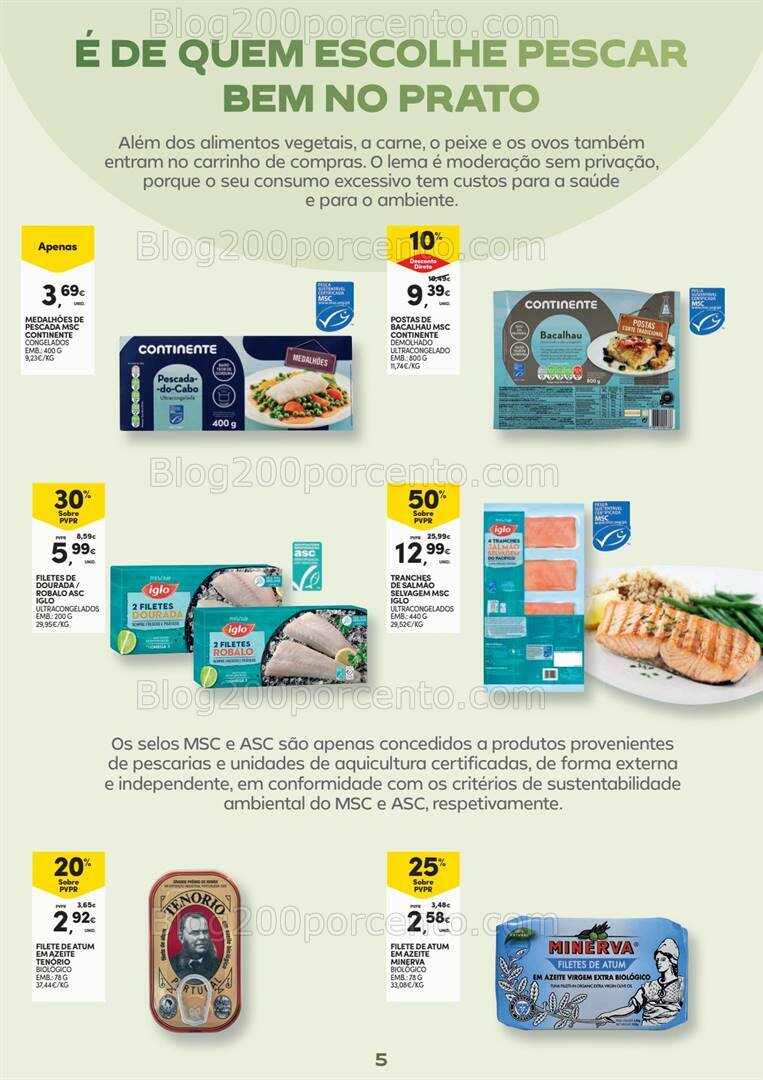 Antevisão Folheto CONTINENTE Alimentação Saudável Promoções de 16 a 28 abril