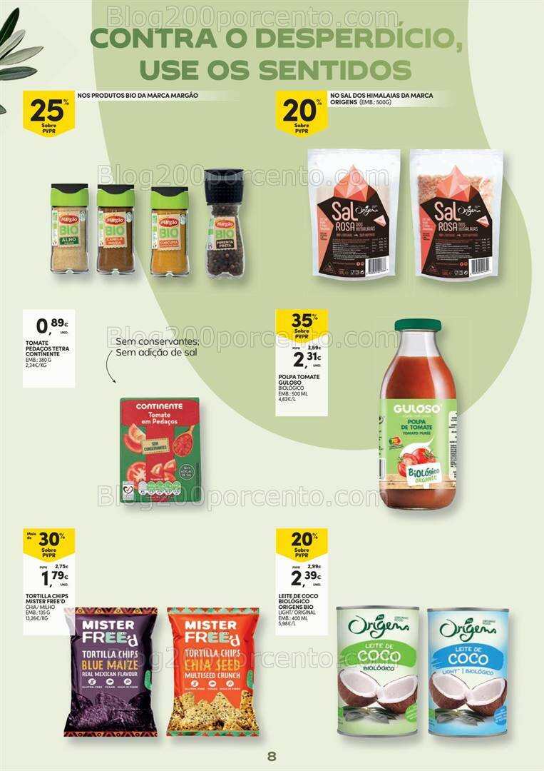 Antevisão Folheto CONTINENTE Alimentação Saudável Promoções de 16 a 28 abril